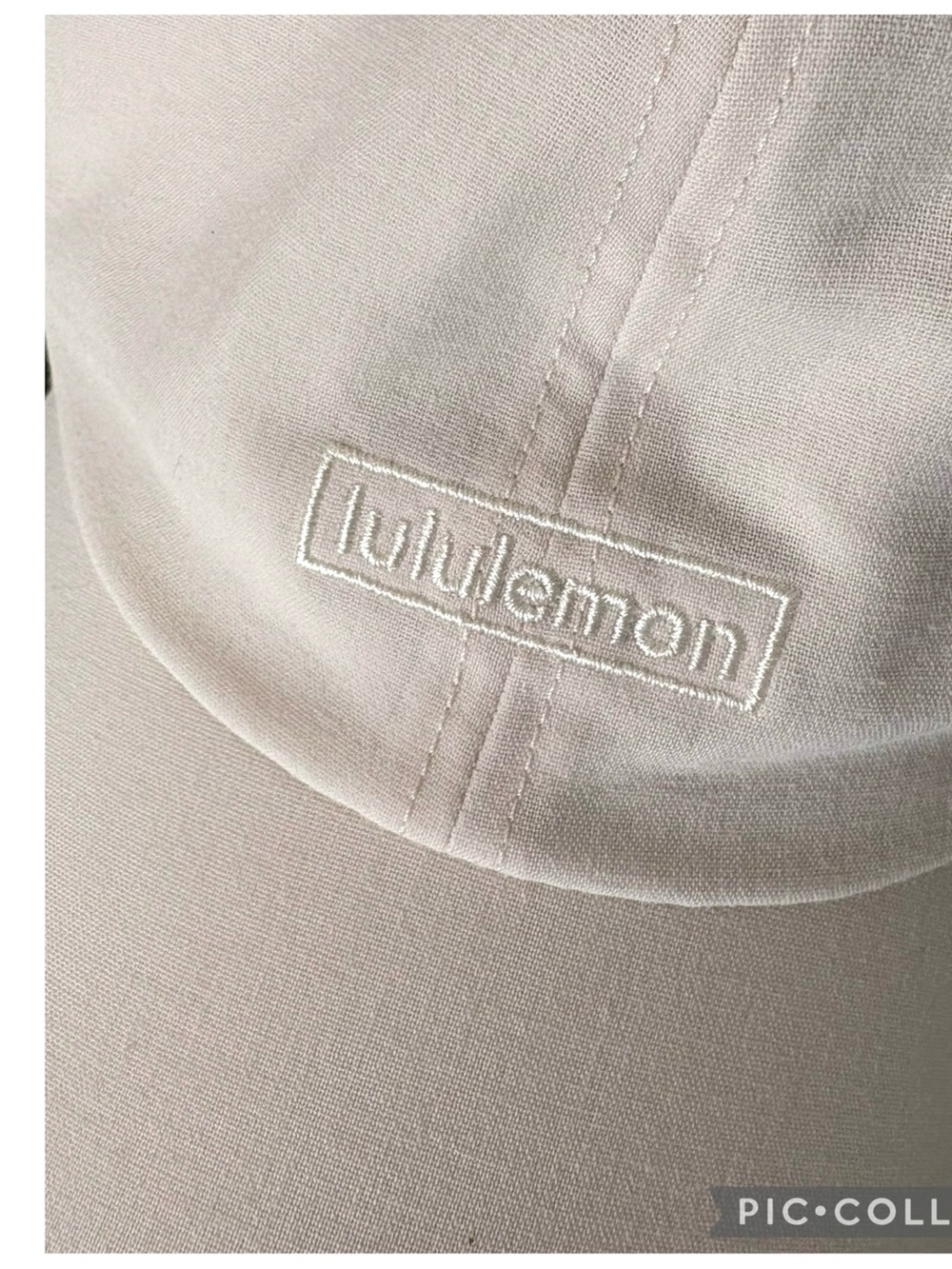Lululemon Light Beige Athletic Hat | Minimal Clean Girl Athleisure Cap - Picture 3 of 6
